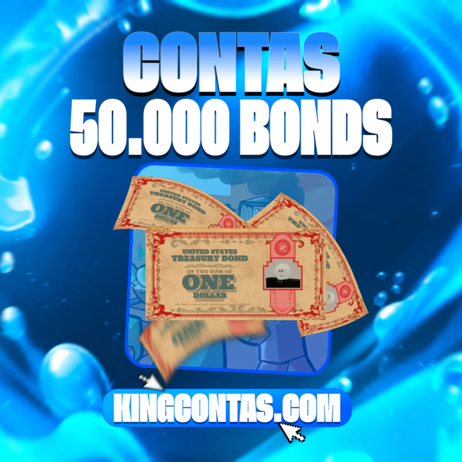 🧟‍♂️ Conta com 50.000 bonds 💰