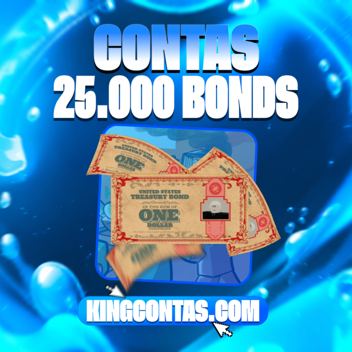 🧟‍♂️ Conta com 25.000 bonds 💰