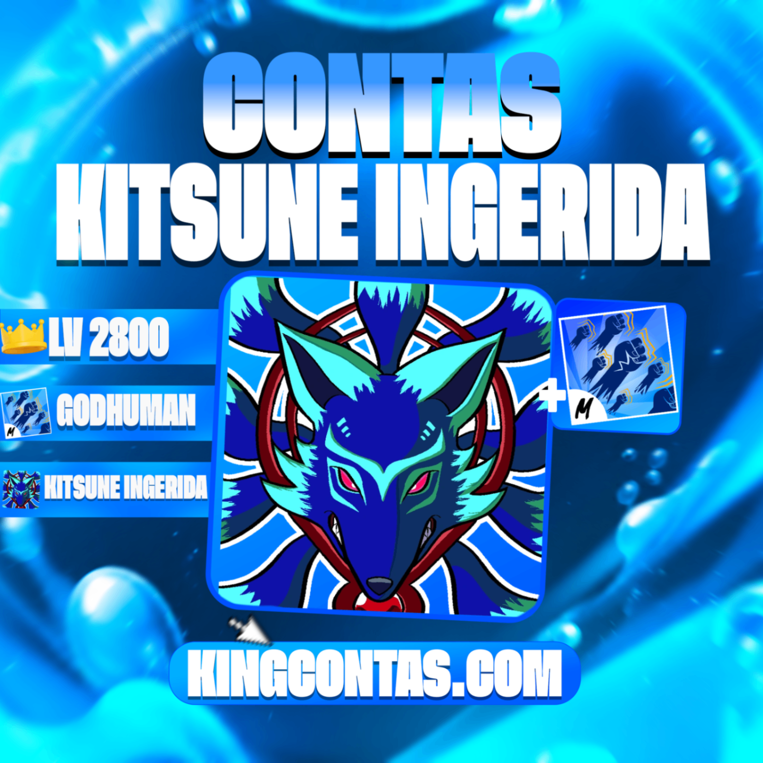 🦊 LVL 2800 + GHM + KITSUNE INGERIDA